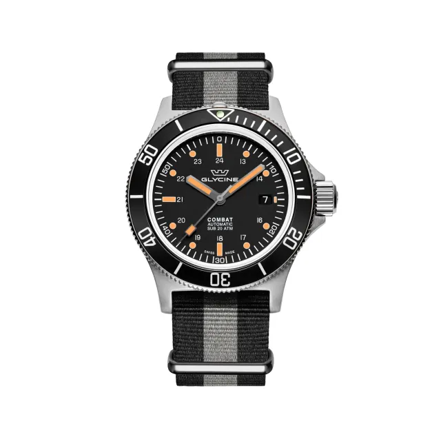 Glycine Combat Sub GL0083 Automatikuhr 42mm schwarz 200m