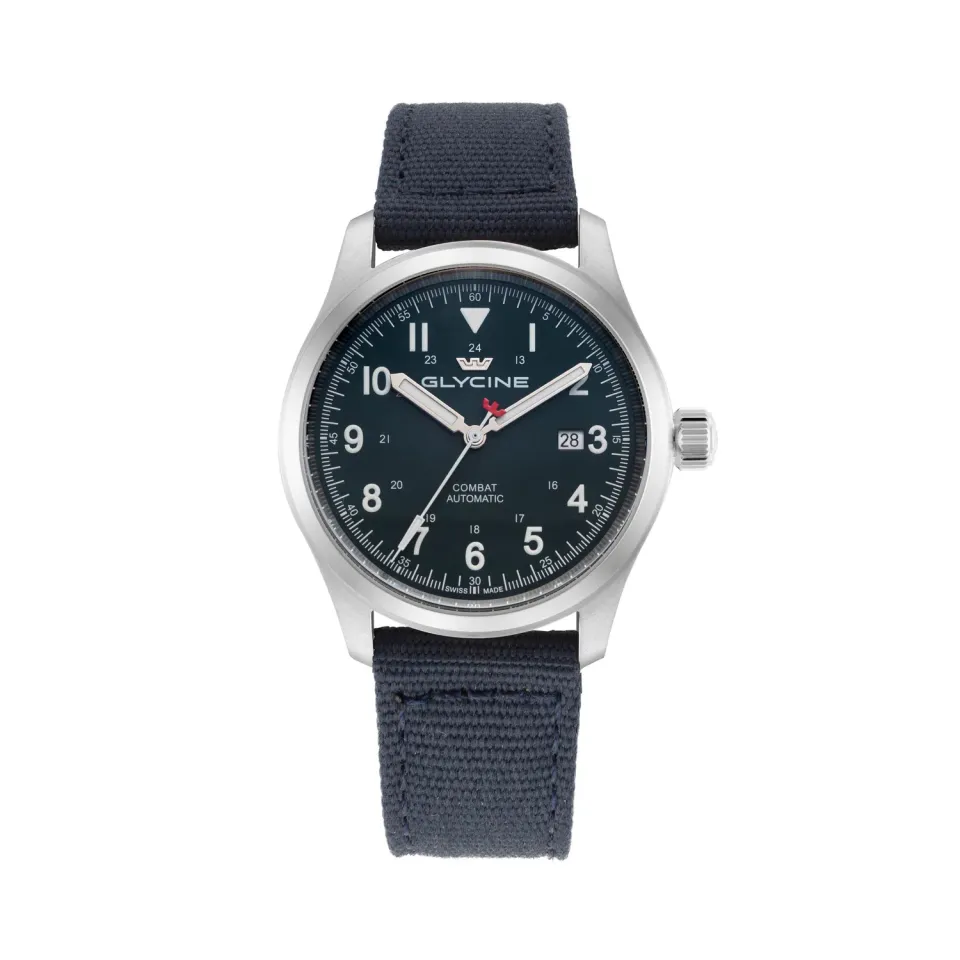 Glycine Combat Field GL0583 Felduhr blau 40mm