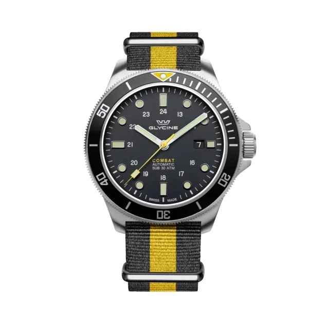 Glycine Combat Sub GL0258 Taucheruhr Automatik 46mm schwarz