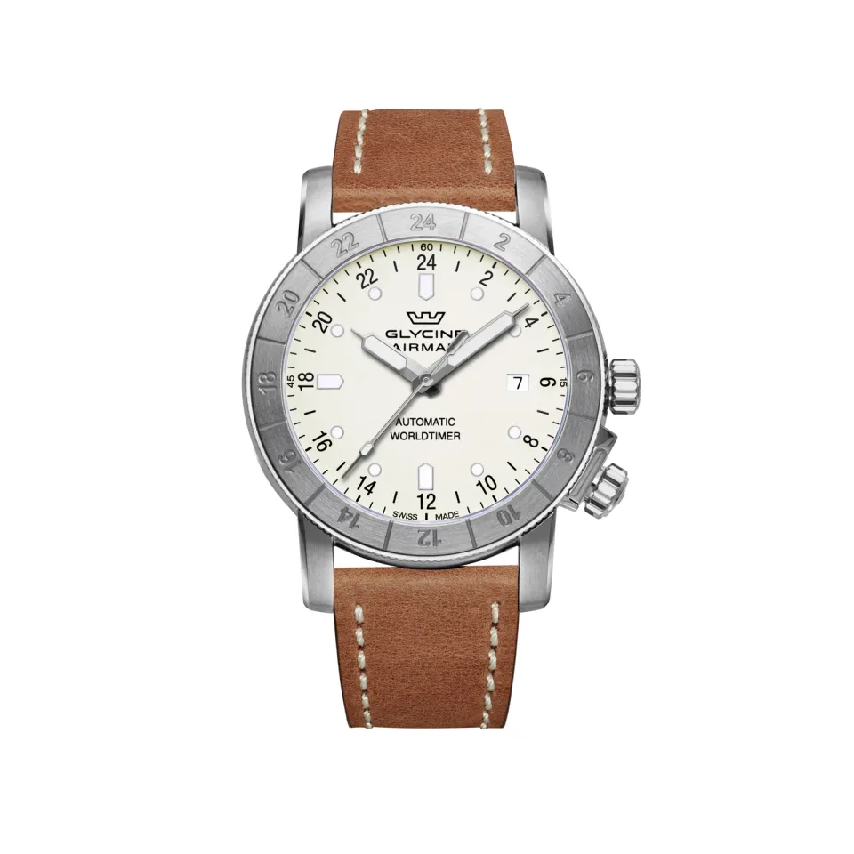 Glycine Airman GL0141 Fliegeruhr weiß 42mm Automatik