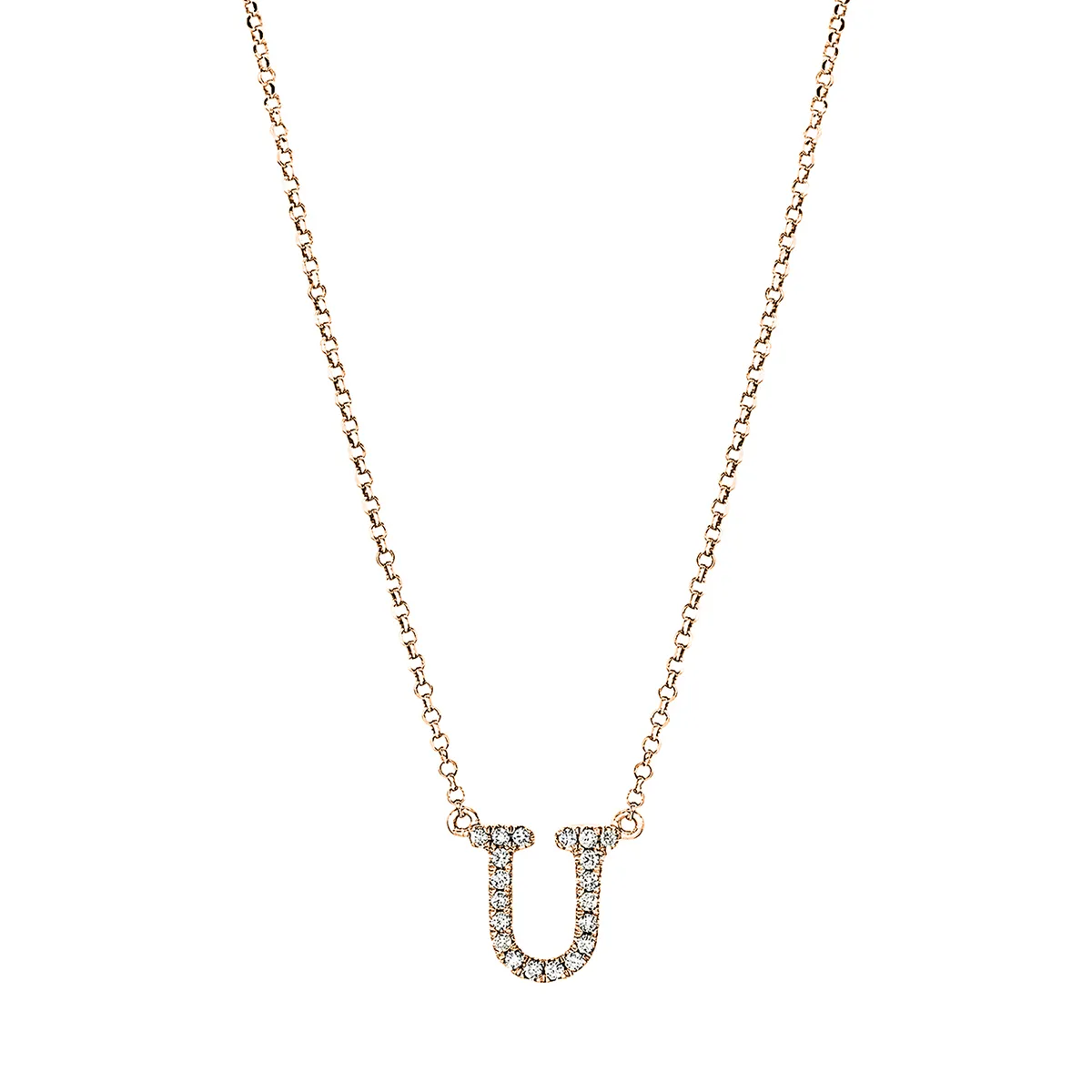 Hans Lorenz Buchstabe Collier mit Brillant