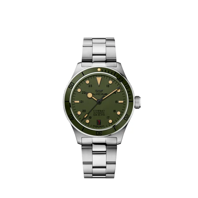 Glycine Combat Sub GL0394 Unisexuhr 36 mm grün