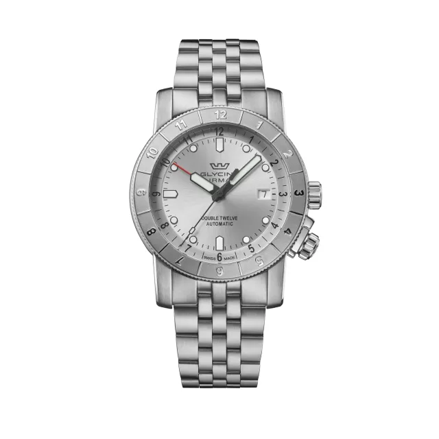 Glycine Airman Double Twelve GL0555 Herrenuhr 42mm