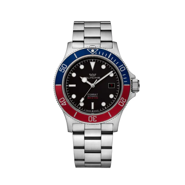 Glycine Combat Sub GL0388 42 mm Automatik-Taucheruhr schwarz