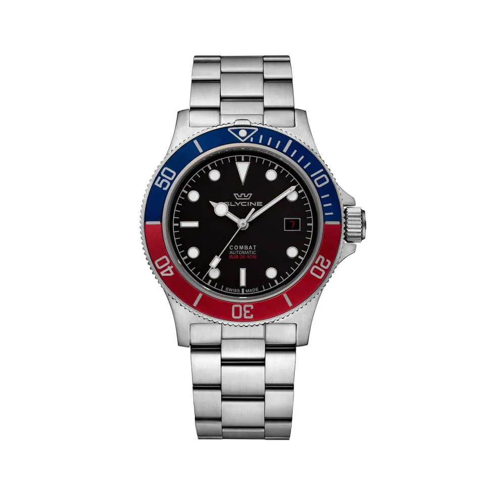 Glycine Combat Sub GL0388 42 mm Automatik-Taucheruhr schwarz