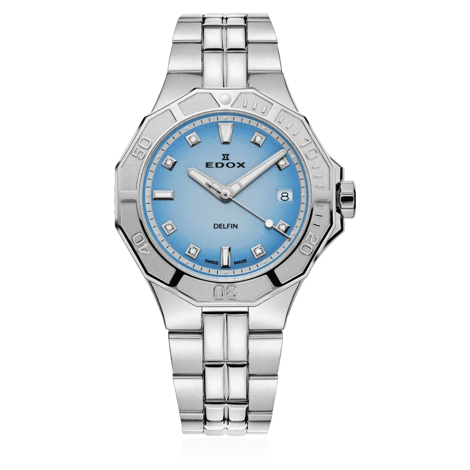 Edox Delfin The Original Diver Date Lady Damenuhr