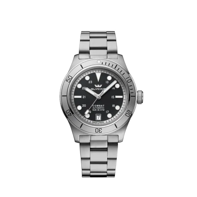 Glycine Combat Sub Sport GL0556 Automatikuhr schwarz 39mm
