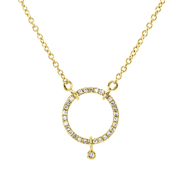 Hans Lorenz Modern Woman Collier mit Brillant 0,12 ct 45 cm