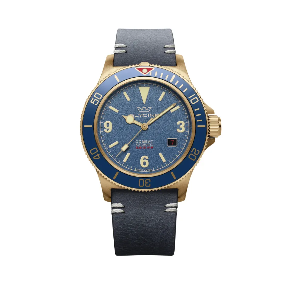 Glycine Combat Sub Vintage GL0421 Herrenuhr Bronze 42mm