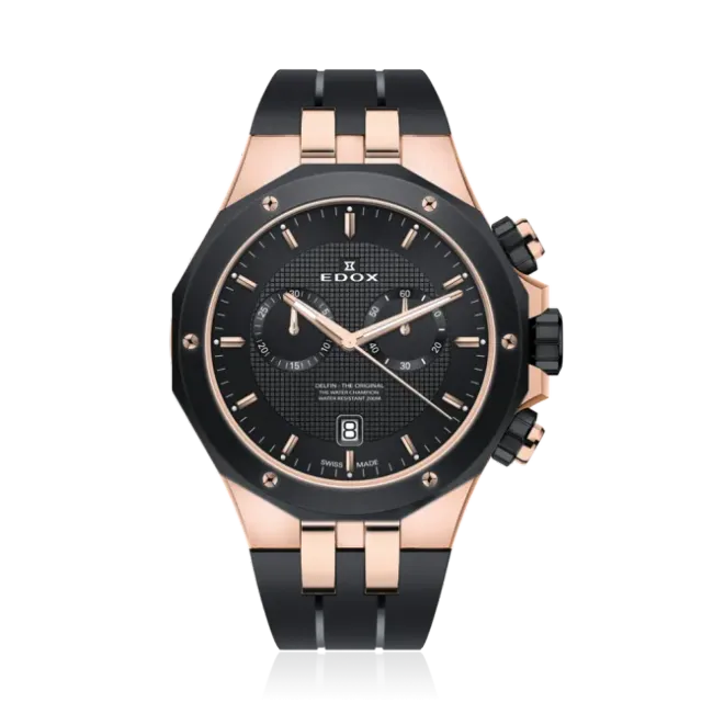 Edox Delfin Chronograph Armbanduhr