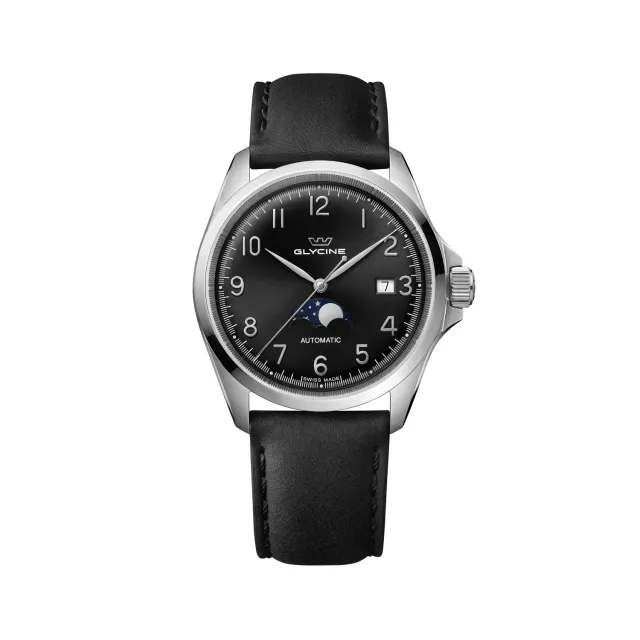 Glycine Combat Classic GL0386 Automatikuhr Mondphase 40mm schwarz
