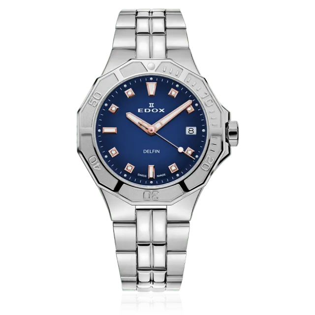 Edox Delfin Diver Date Lady Special Edition Damenuhr