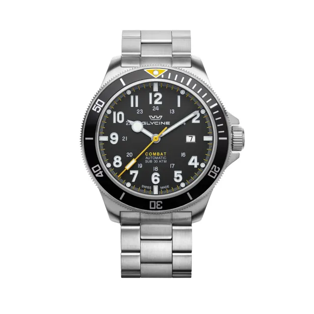 Glycine Combat Sub GL0255 Automatikuhr 46 mm schwarz