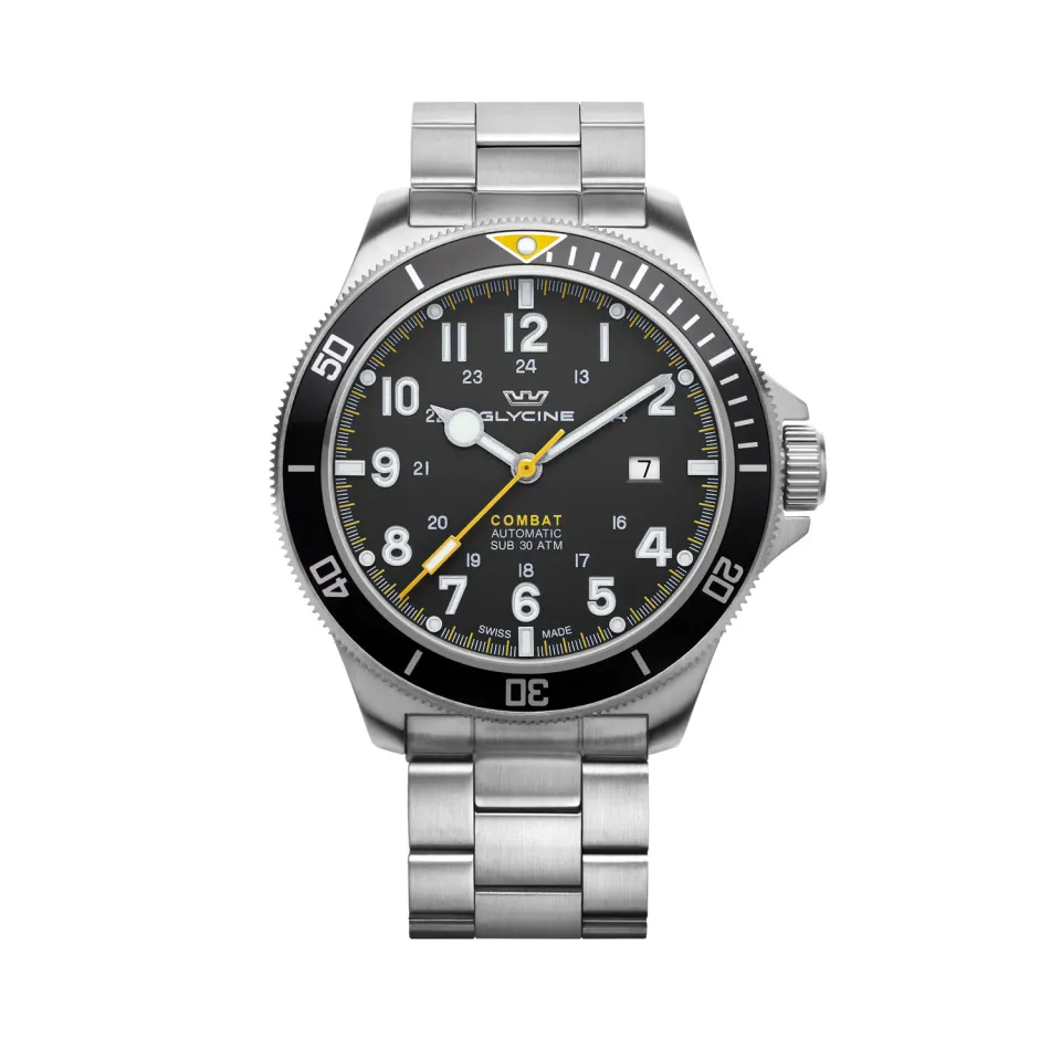 Glycine Combat Sub GL0255 Automatikuhr 46 mm schwarz