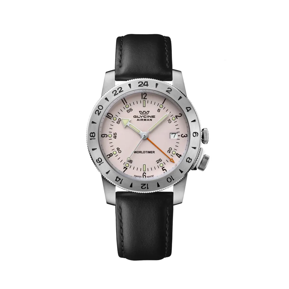 Glycine Airman Worldtimer GMT GL1050 Herrenuhr 40 mm Quarz