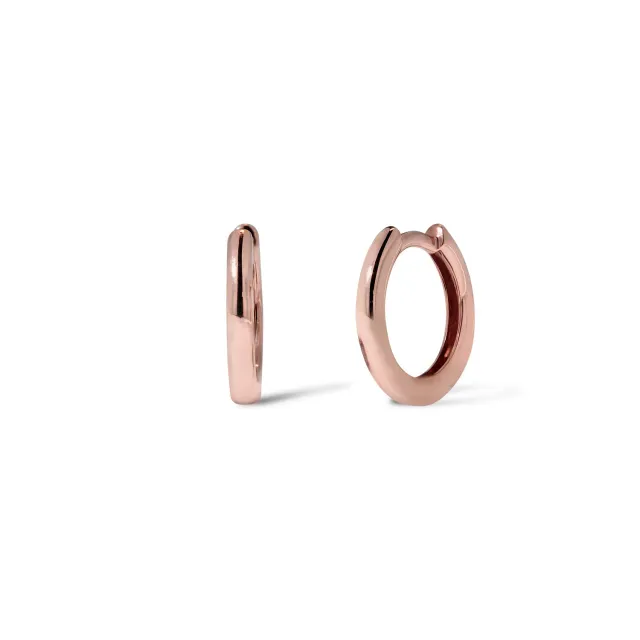Krebber Essentials Creolen Roségold 18 Karat Gold