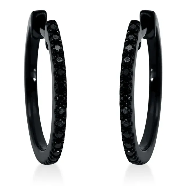 Hans Lorenz Farbiger Diamant Creolen