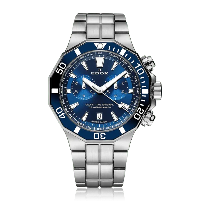 Edox Delfin The Original Chronograph Armbanduhr