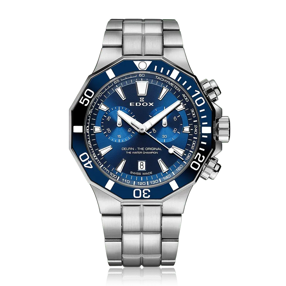 Edox Delfin The Original Chronograph Armbanduhr
