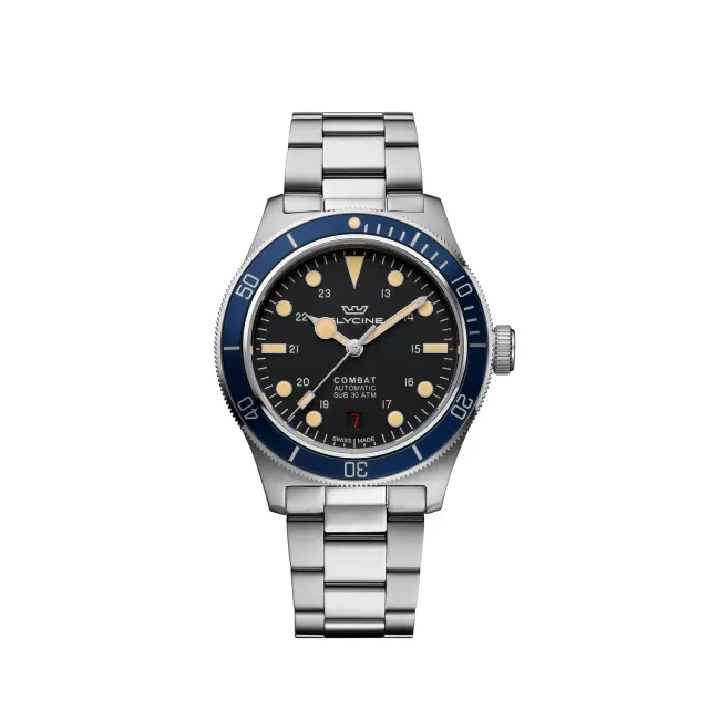 Glycine Combat Sub Sport GL0403 Automatikuhr 39mm schwarz 300m