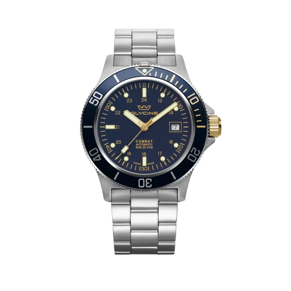 Glycine Combat Sub GL0271 Automatikuhr 42 mm blau