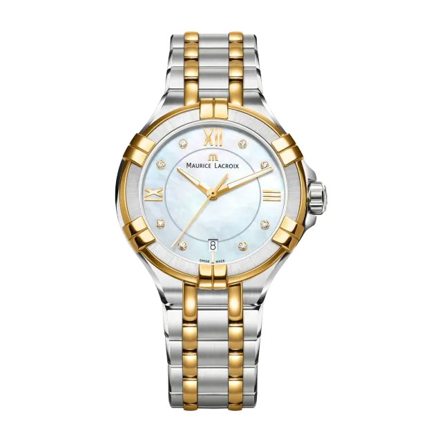 Hans Lorenz AIKON Date Armbanduhr Stahl