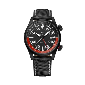 Glycine Airpilot GL0438 GMT Quarz Fliegeruhr 44mm 100M