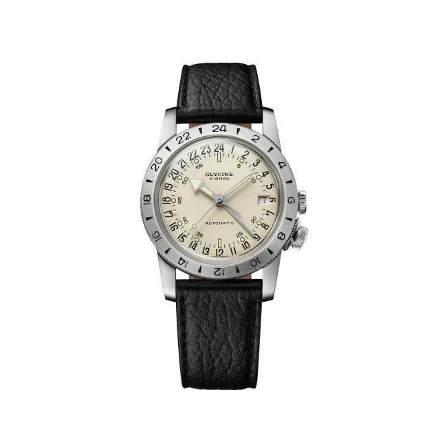 Glycine Airman No. 1 GMT GL0372 Armbanduhr silber 36mm Automatik