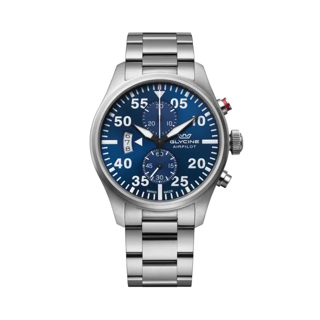 Glycine Airpilot GL0354 Chronograph Herrenuhr Quarz 44 mm