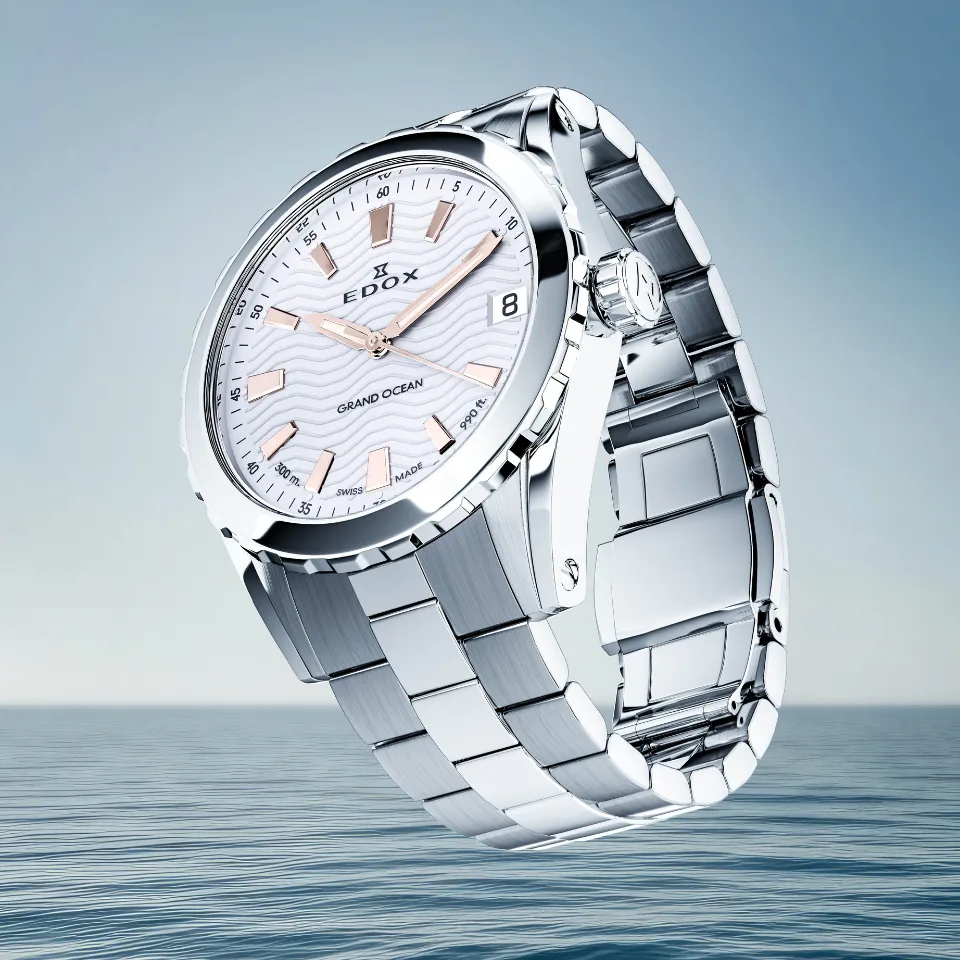 Edox Delfin The Original Date Damenuhr