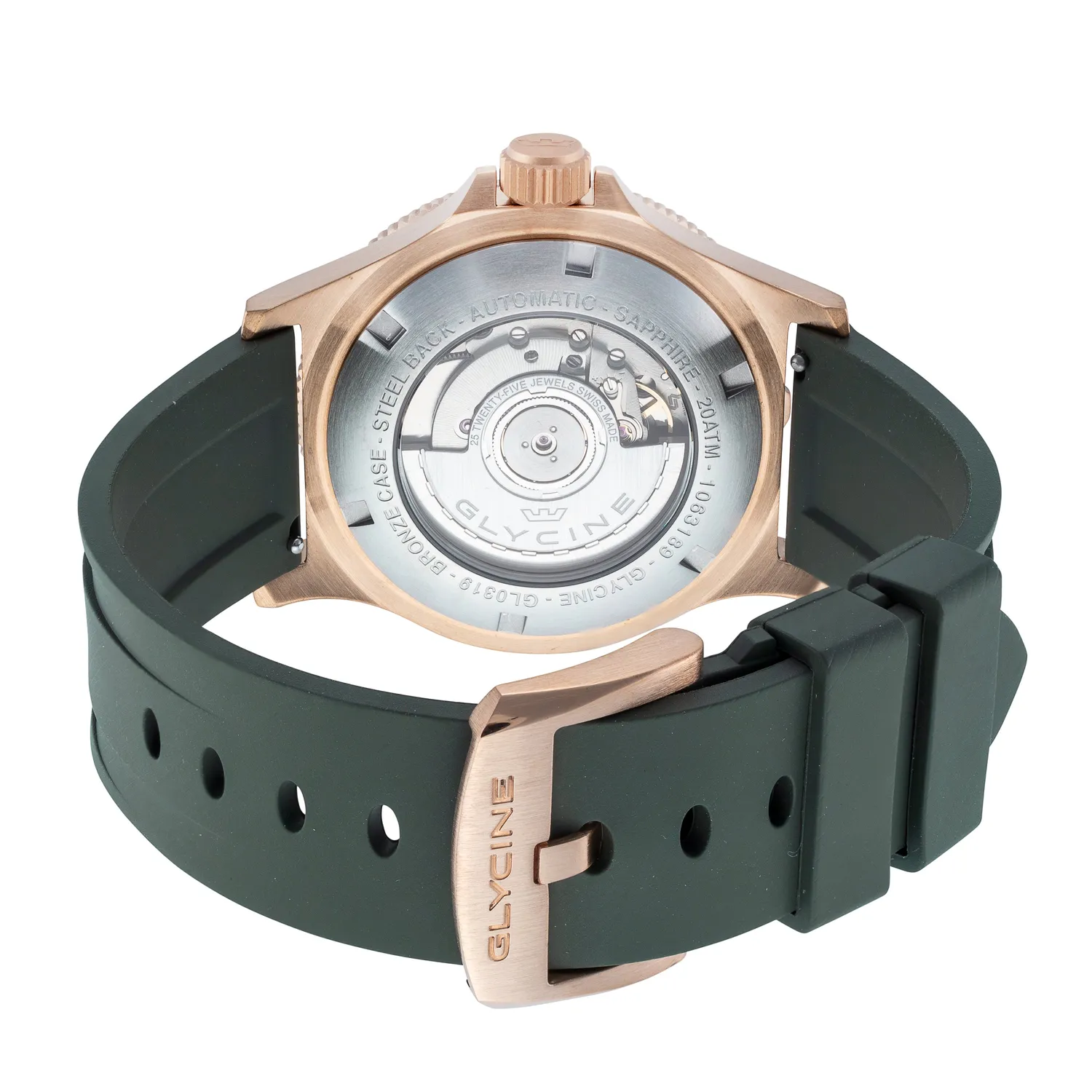 Glycine Combat Sub Sport GL0319 GMT Bronze 42 mm
