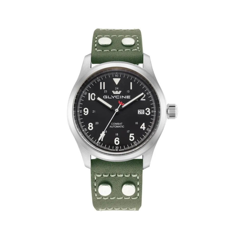 Glycine Combat Field GL0570 Automatikuhr 42 mm schwarz grün