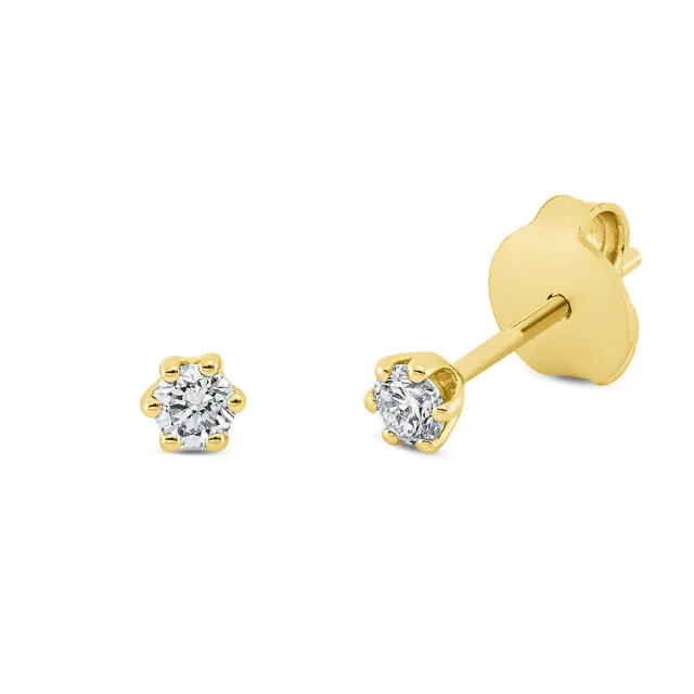 Hans Lorenz Solitaire Ohrstecker