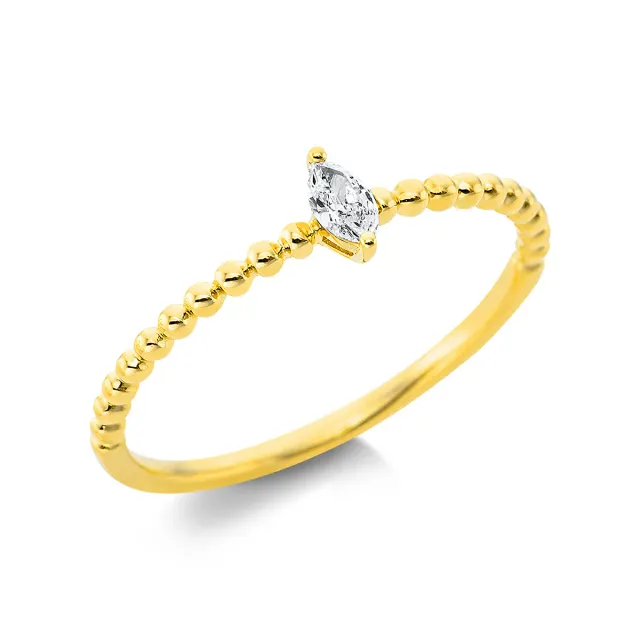 Hans Lorenz Solitaire Ring mit Brillant