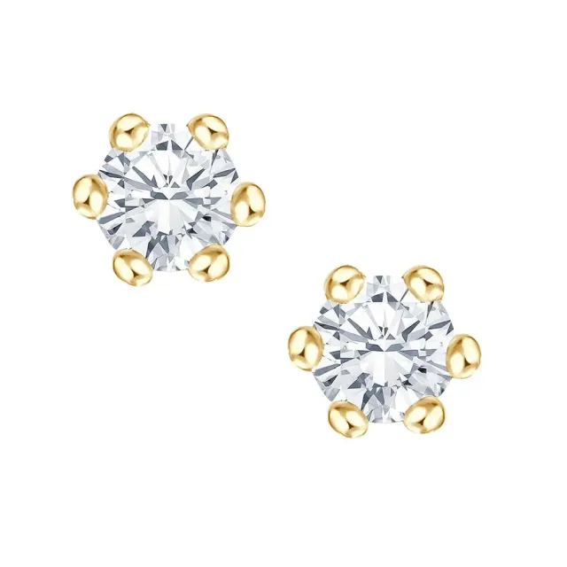 Krebber Essentials EH005499 Ohrstecker Gelbgold 0,18 ct
