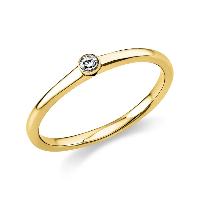 Hans Lorenz Solitaire Ring Damen
