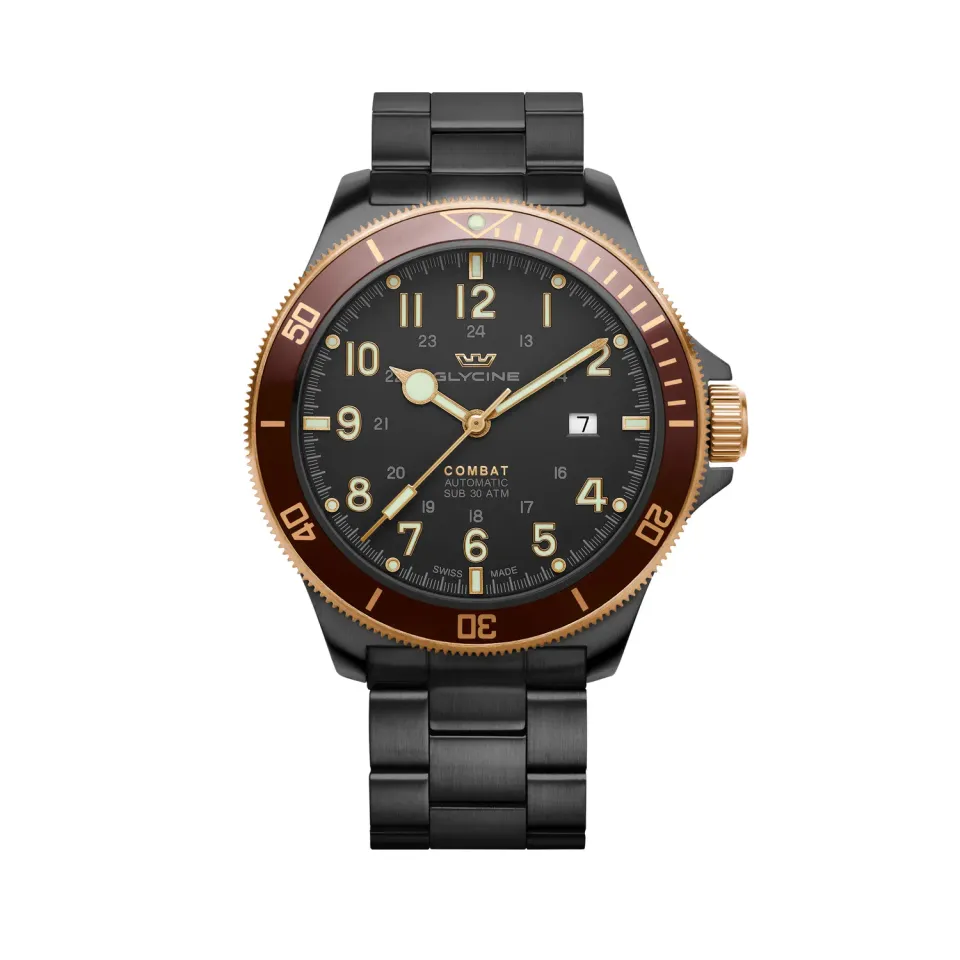Glycine Combat Sub GL0276 Herrenuhr 46mm schwarz Automatik