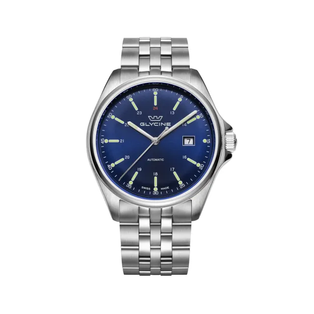 Glycine Combat 6 Classic GL0102 43 mm Automatik-Armbanduhr blau