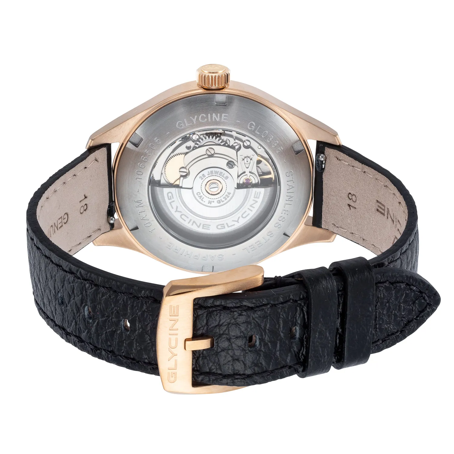 Glycine Bienne 1914 GL0335 Automatikuhr 39 mm schwarz