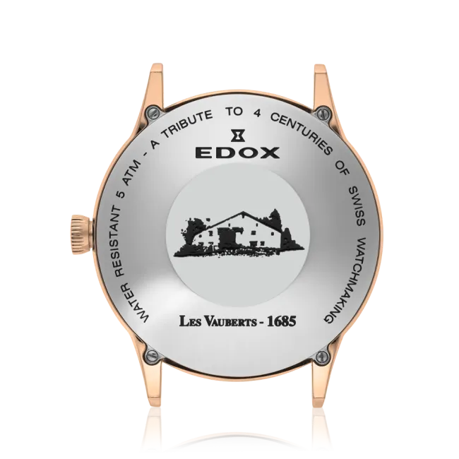 Edox Les Vauberts Open Heart Automatic Armbanduhr Automatik