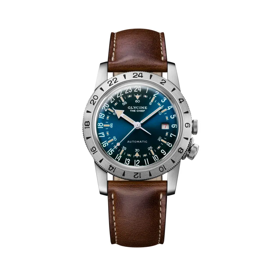 Glycine Airman Vintage The Chief Purist GL0411 Automatikuhr 40 mm blau