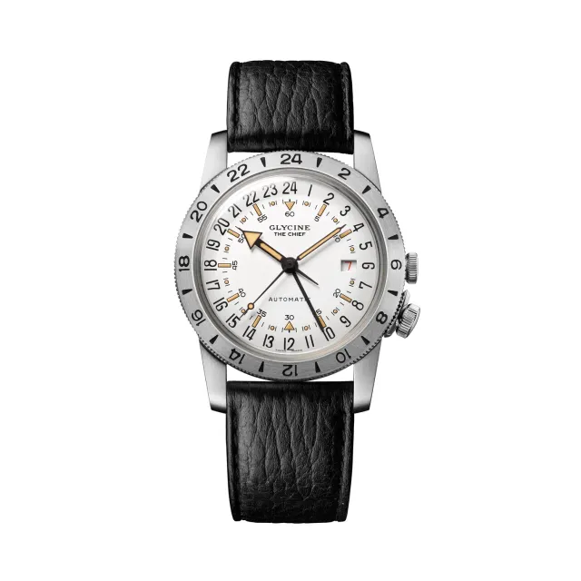 Glycine Airman Vintage The Chief GL0467 GMT-Uhr 40mm Weiß