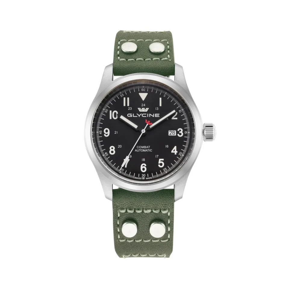 Glycine Combat Field 40 GL0584 Felduhr schwarz Saphirglas