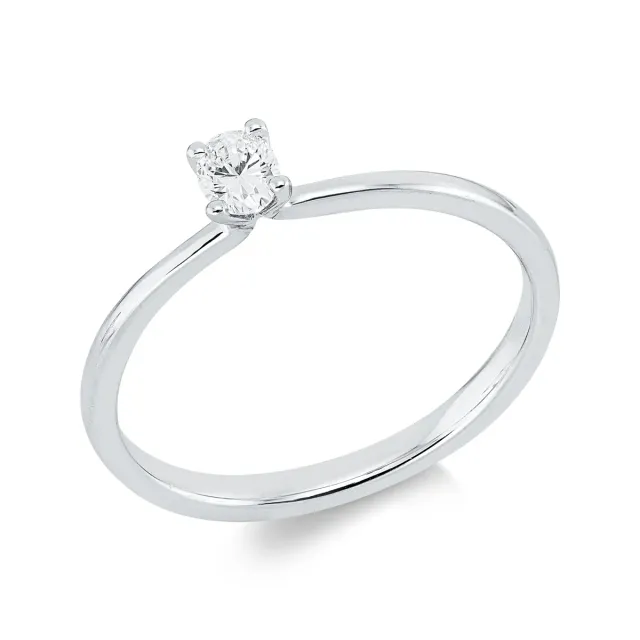 Hans Lorenz Solitaire Ring mit Brillant