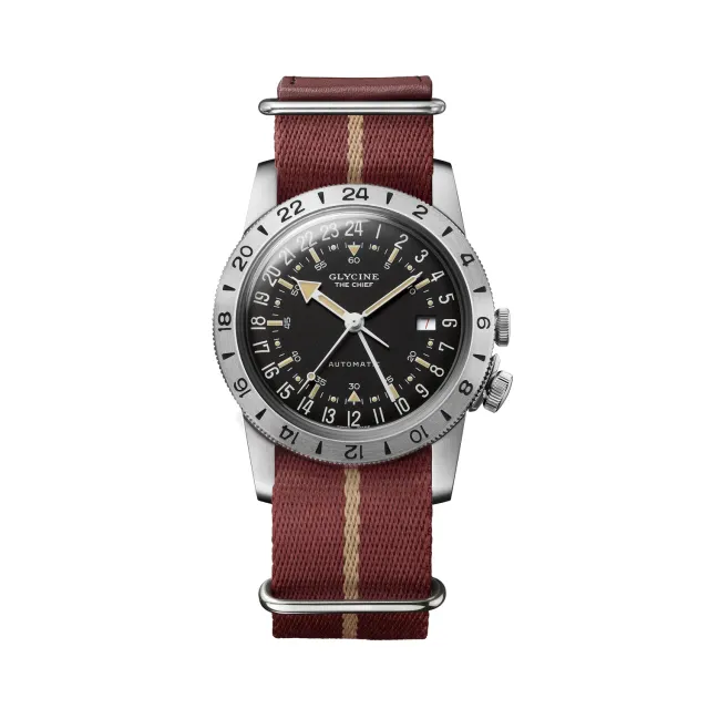 Glycine Airman GL0472 GMT-Automatikuhr 40mm schwarz
