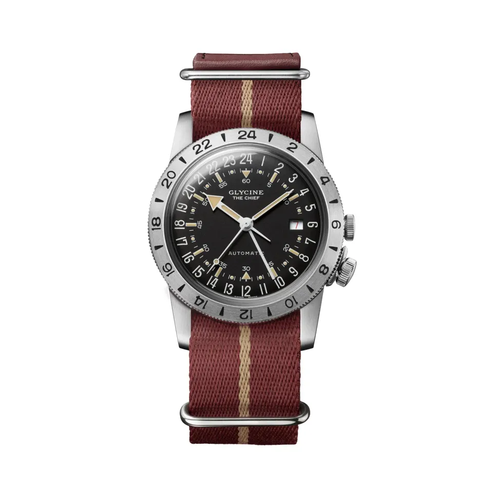 Glycine Airman GL0472 GMT-Automatikuhr 40mm schwarz