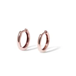 Krebber Essentials Creolen Roségold 18 Karat Gold