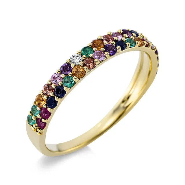 Hans Lorenz Rainbow Multicolor Ring