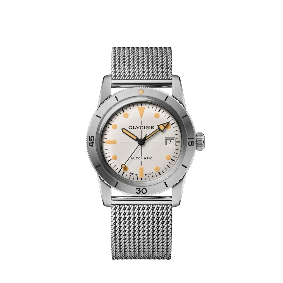 Glycine Sea Kraken GL0505 Taucheruhr 39mm weiß