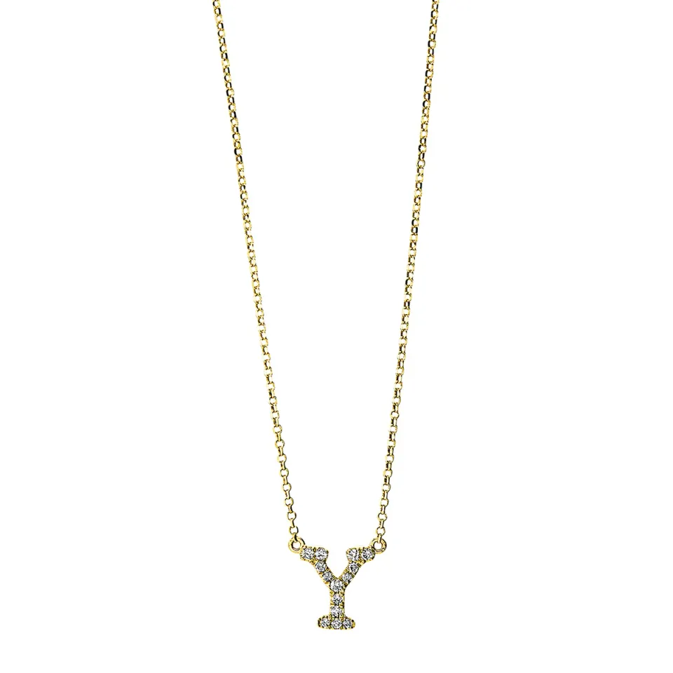 Hans Lorenz Buchstabe Collier Anhänger